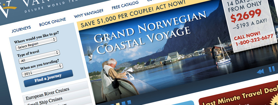 Vantage Travel 2010 Redesign